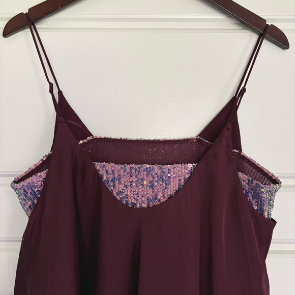 • NWT! [Free People] Sequined Layering Cami • - Picture 7 of 12
